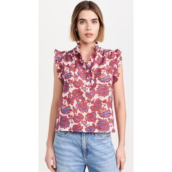 XIRENA Brenna Top in Electric Red - Picture 1 of 12